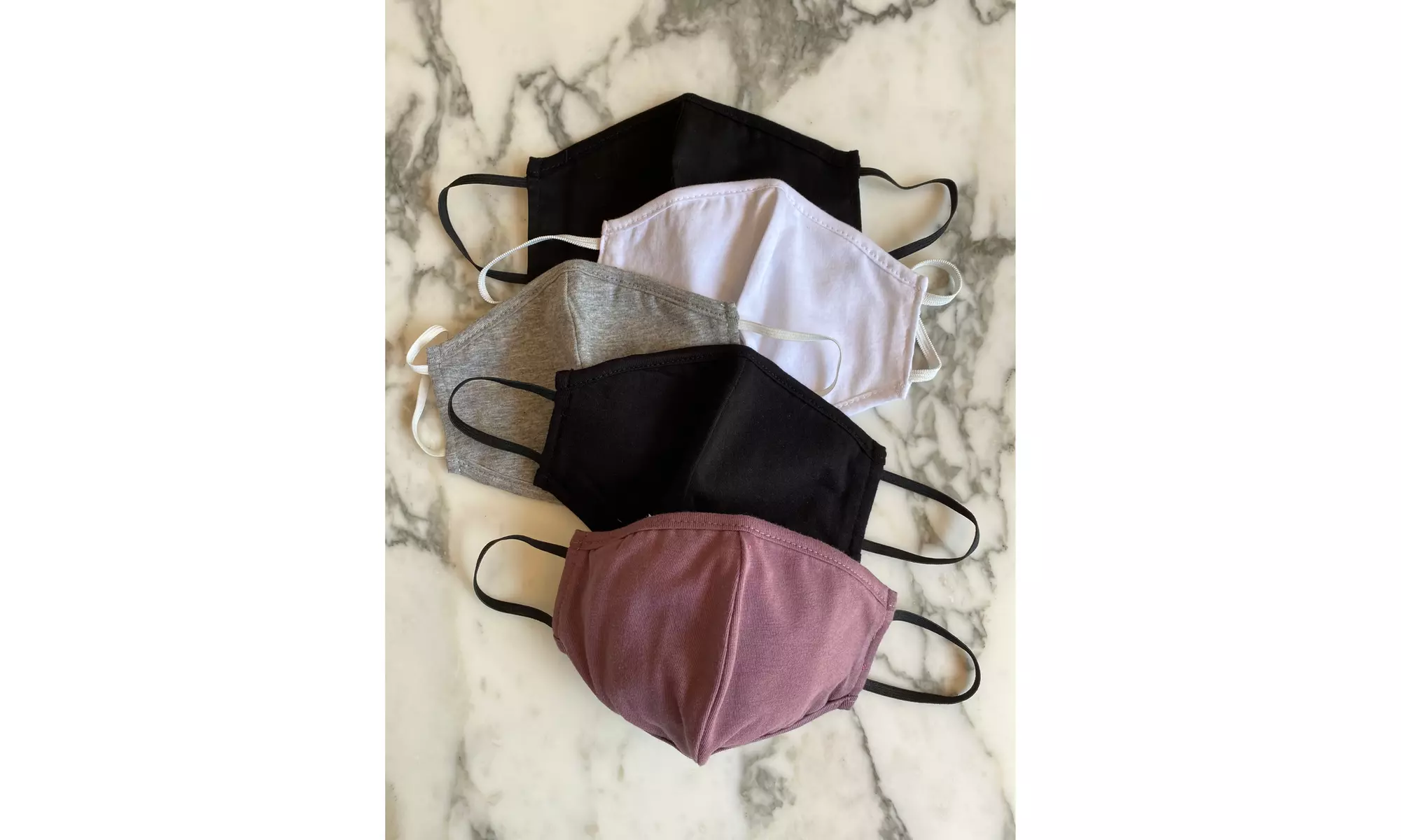 Made in USA, Non-Medical Cotton Blend Fabric Mask with Pocket (3 or 5-Pack) - Primary Image