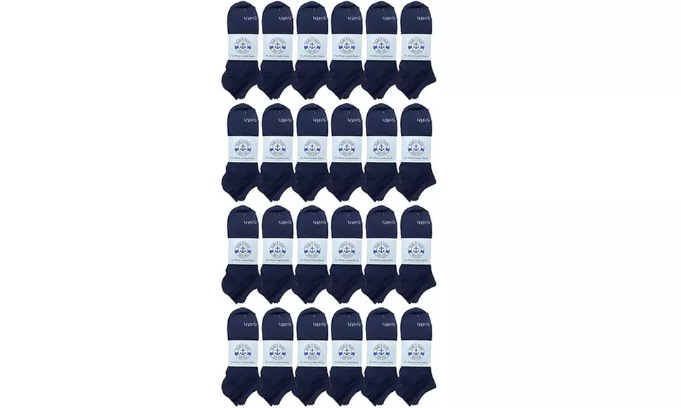 Yacht & Smith 24 Pairs of Low Cut Ankle Socks for Men Bulk Pack