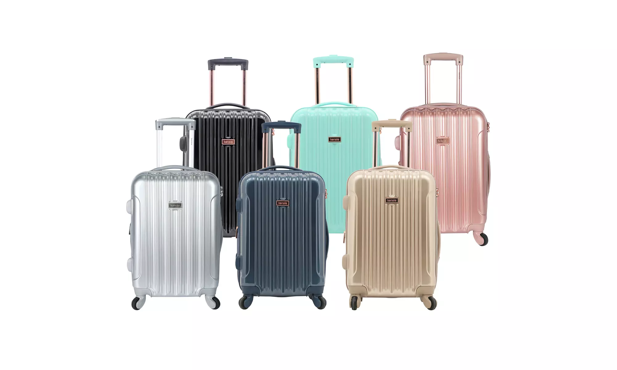 Kensie 20" Hardside Expandable Metallic Carry-On Luggage with TSA-Lock - Primary Image