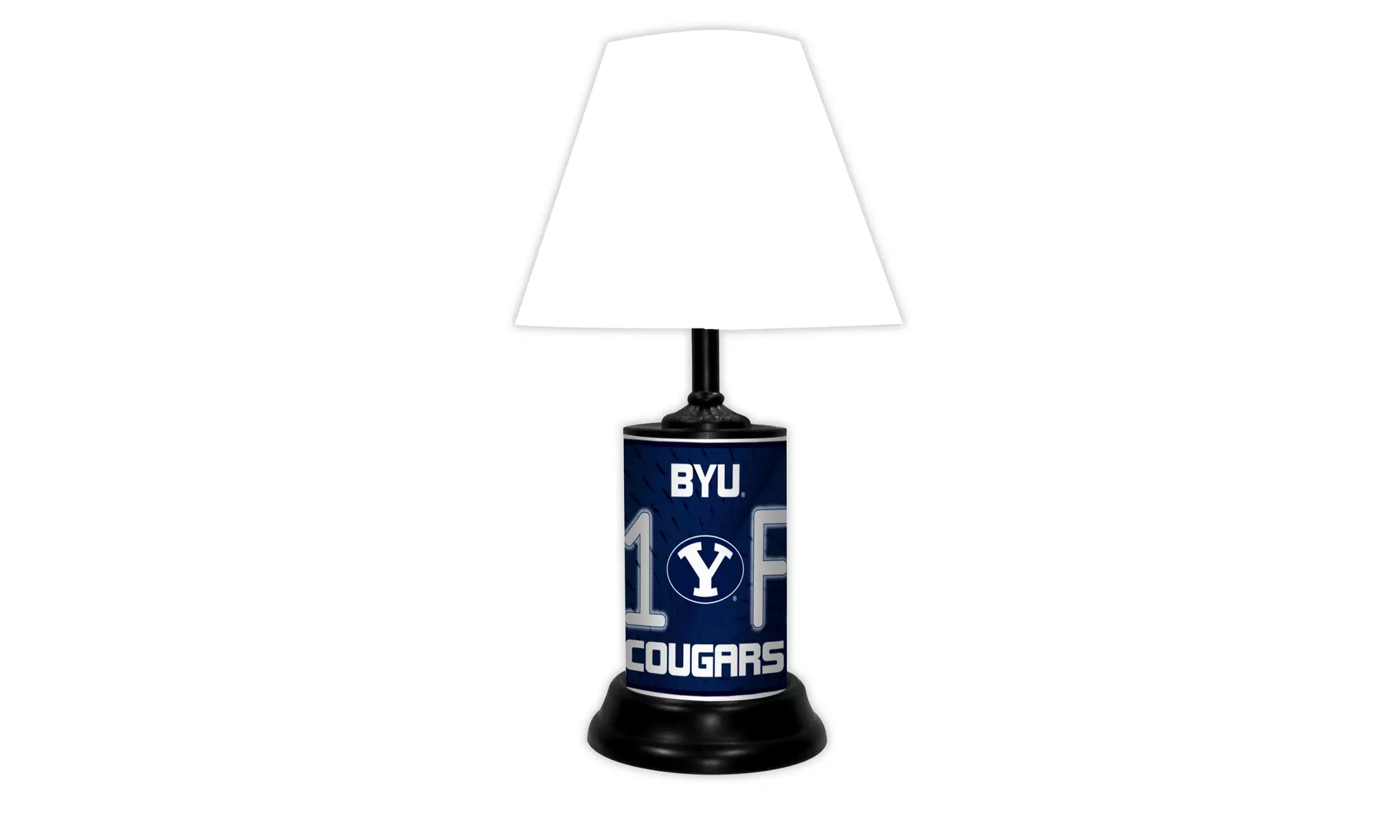 NCAA 18-inch Desk/Table Lamp with Shade, #1 Fan with Team Logo