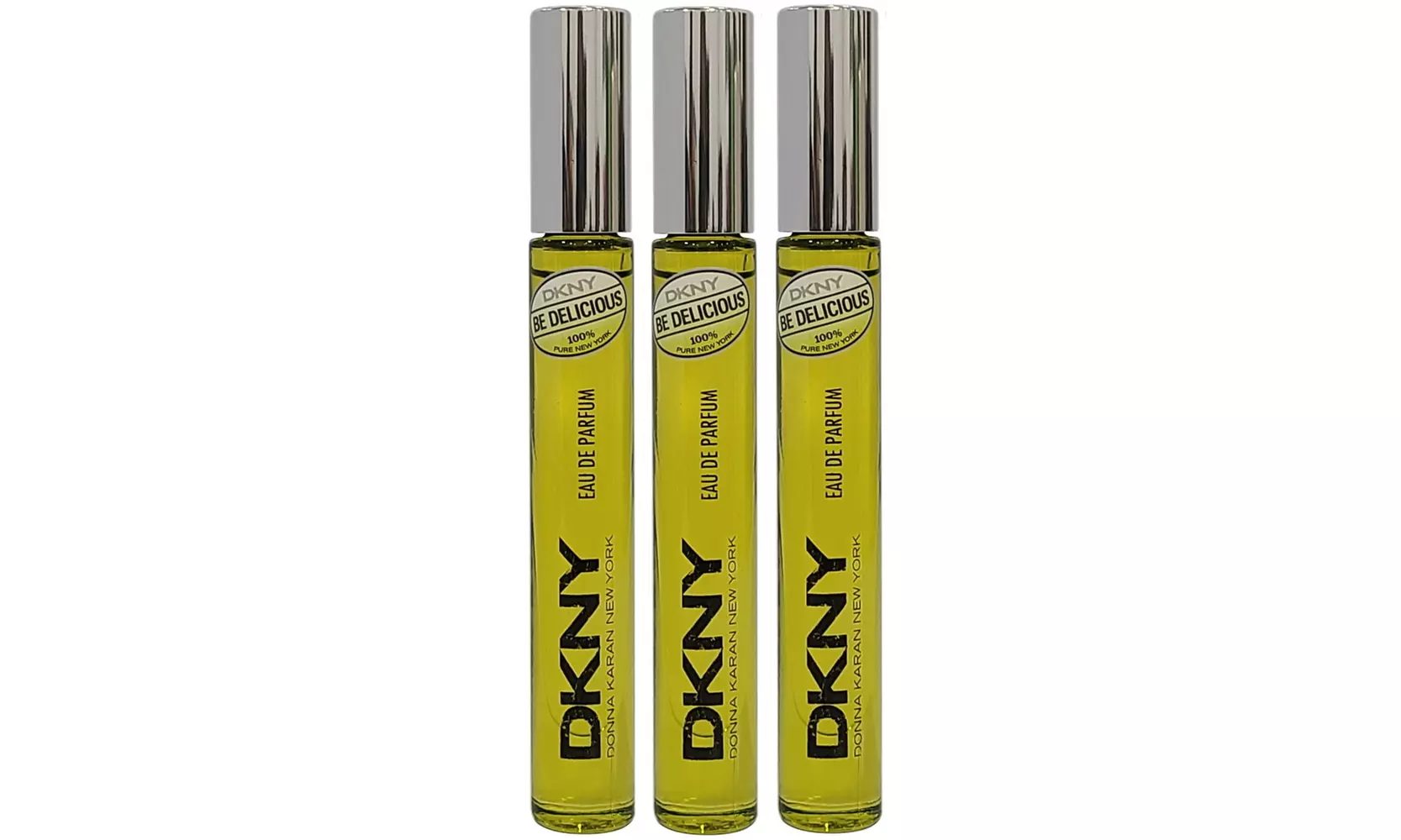 DKNY Be Delicious Eau de Parfum 0.2 oz / 6 ml Rollerball UNBOX (SET OF 3) - Second Medium
