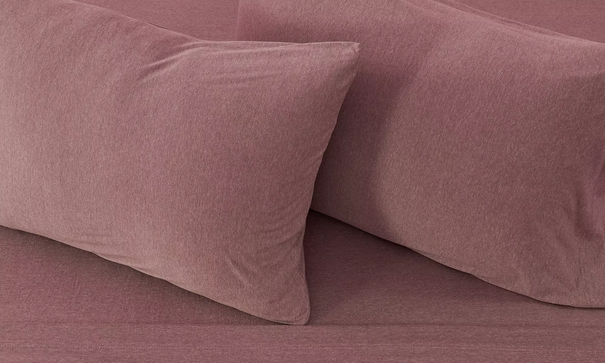 Ultra-Soft Cotton Heathered Melange Jersey Knit Sheet Set