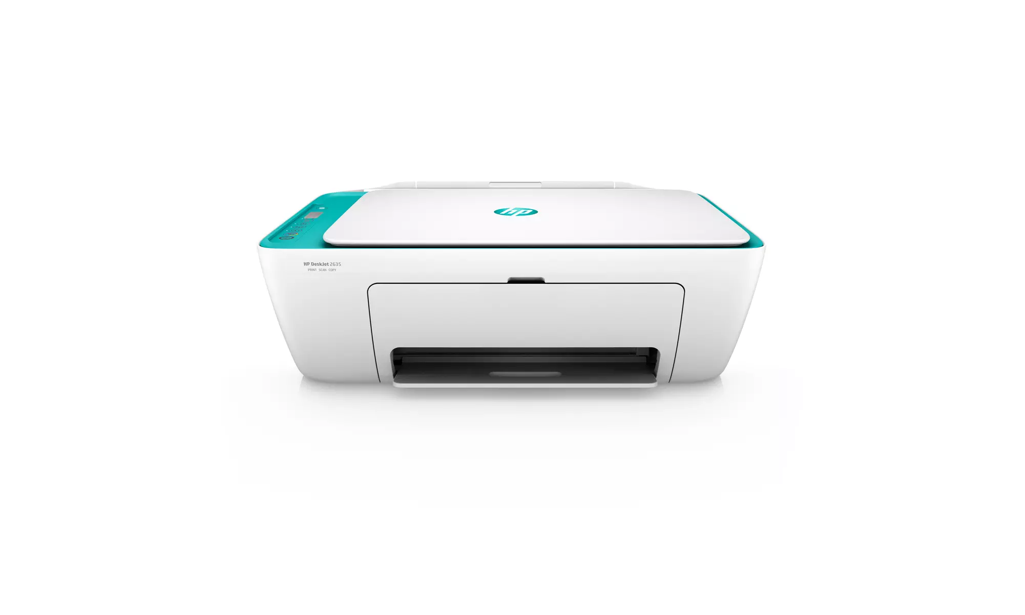 HP DeskJet 2635 NO INK Wireless Printer (Green/Teal) - Certified Refurbished - Primary Image