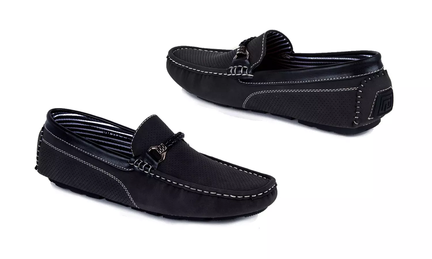 Miko Lotti Men's Driving Shoes with Buckle