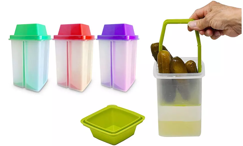 Food Storage Container with Built In Strainer - Primary Image
