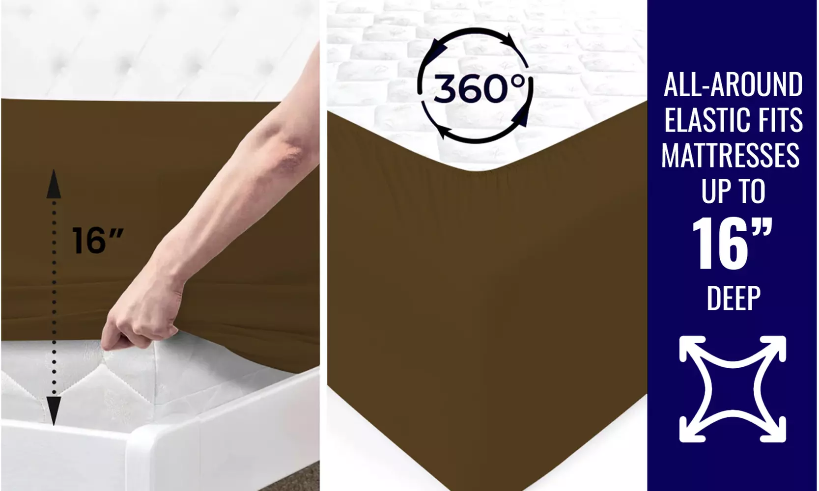 1800 TC Twin Sheet Set - 3PC Double Brushed Bamboo Blend