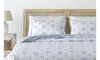 Intricate French Floral Design Microfiber Reversible Quilt Set With Shams