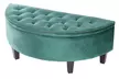 Half Moon Modern Velvet Tufted Storage Ottoman Bench - Second Medium