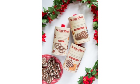 Holiday Cheer Trio: Milk Chocolate Covered Cookies Pretzels & Graham Crackers 3pk