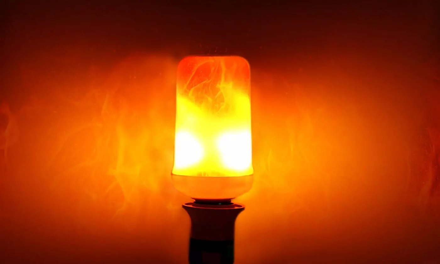 Flickering Flame Effect LED Light Bulbs (1- or 2-Pack) - Primary Image