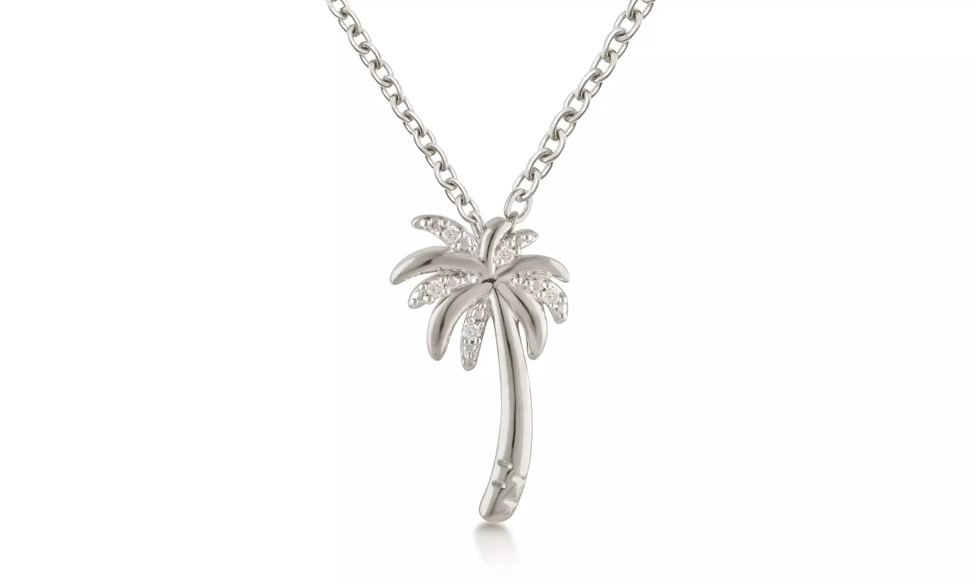 Diamond Accent Palm Tree Pendant By DiamondMuse