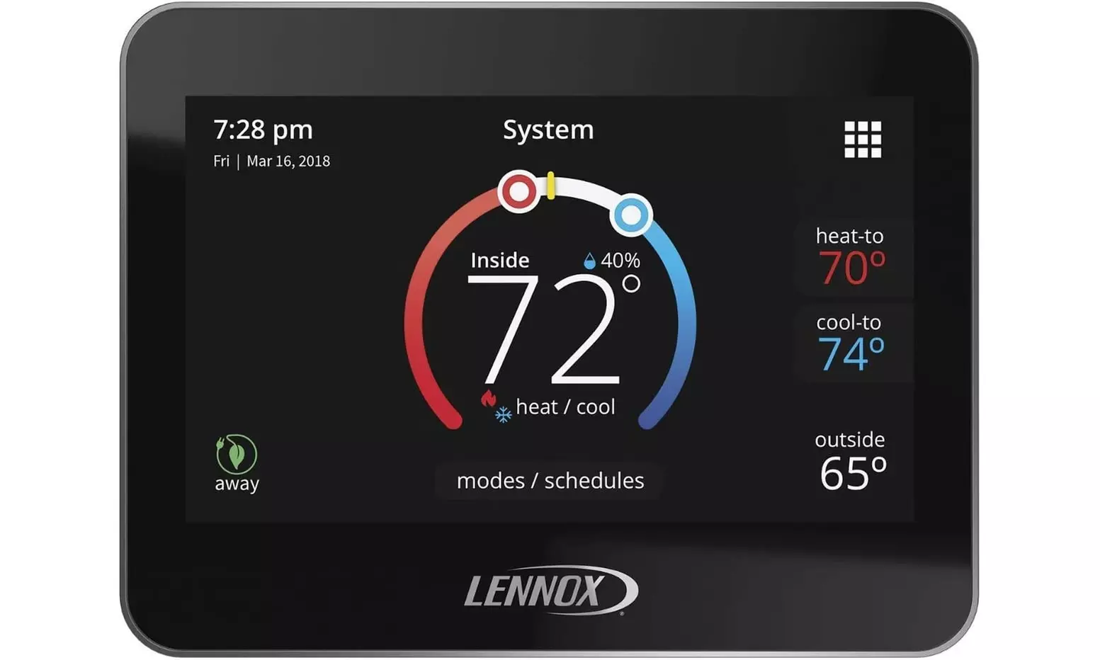 Lennox iComfort M30 Universal Smart Programmable Thermostat, 4.3" LCD Color - Primary Image