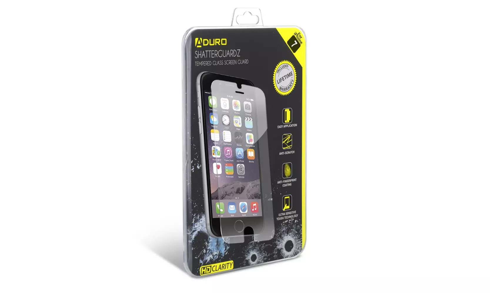 Aduro Glass Screen Protector for Apple iPhone 6 / 6S / 7 / 8 - Brand New - Second Medium