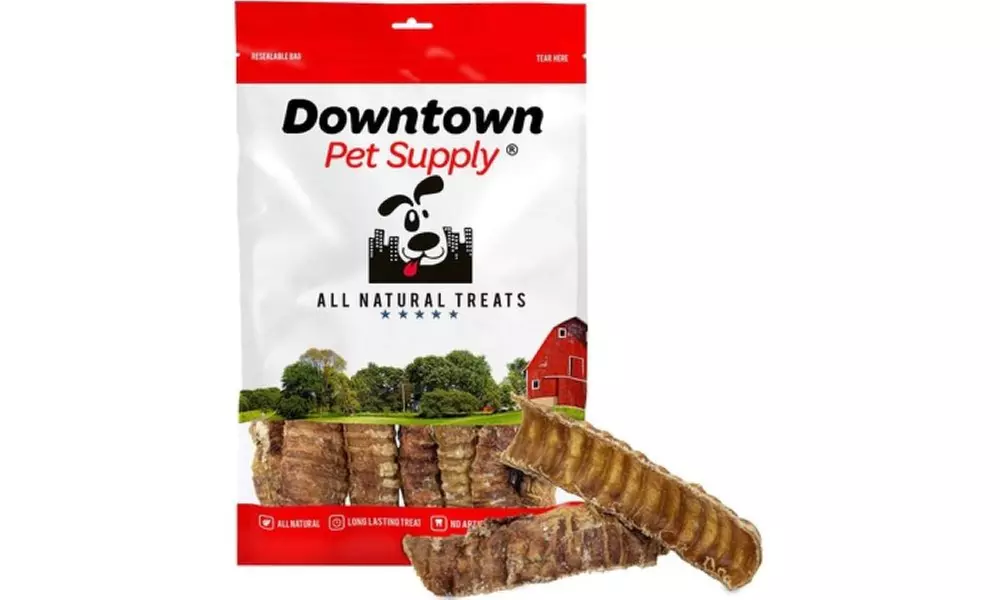 Premium Beef Trachea Dog Strips Chew Long-Lasting Treats - Second Medium