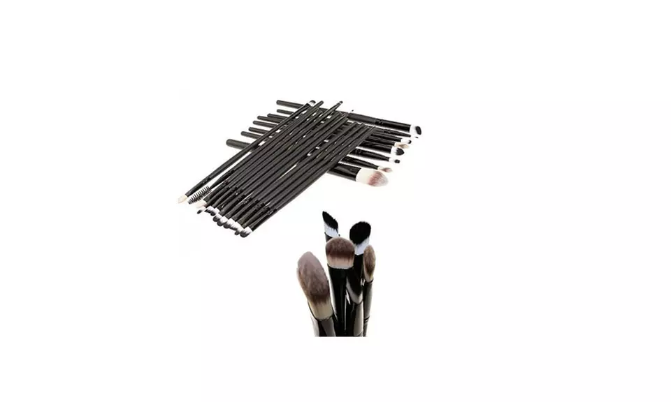 20pcs Brushes Set Foundation Eyeshadow Eyeliner Lip Cosmetic Brushes - Second Medium