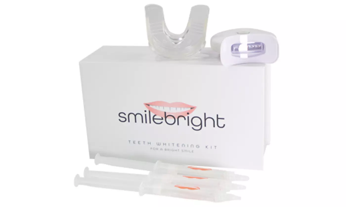SmileBright Teeth Whitening Kit with Light Tray 3pc 35% Peroxide Whitening Gel - Second Medium