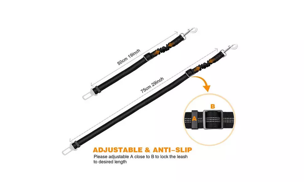 Dogs Seat Belt Vehicle Harness Headrest Restraint Adjustable Puppy Safety