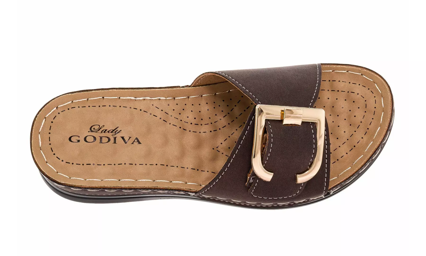 Lady Godiva Comfort Wedge Sandals