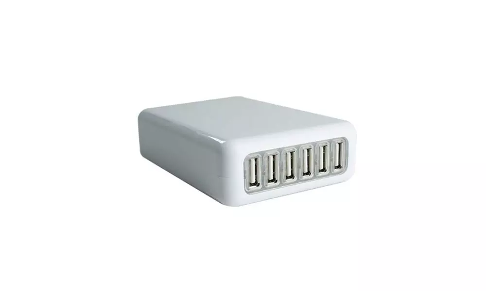 6-Port USB 110V Outlet Wall Charger - Primary Image