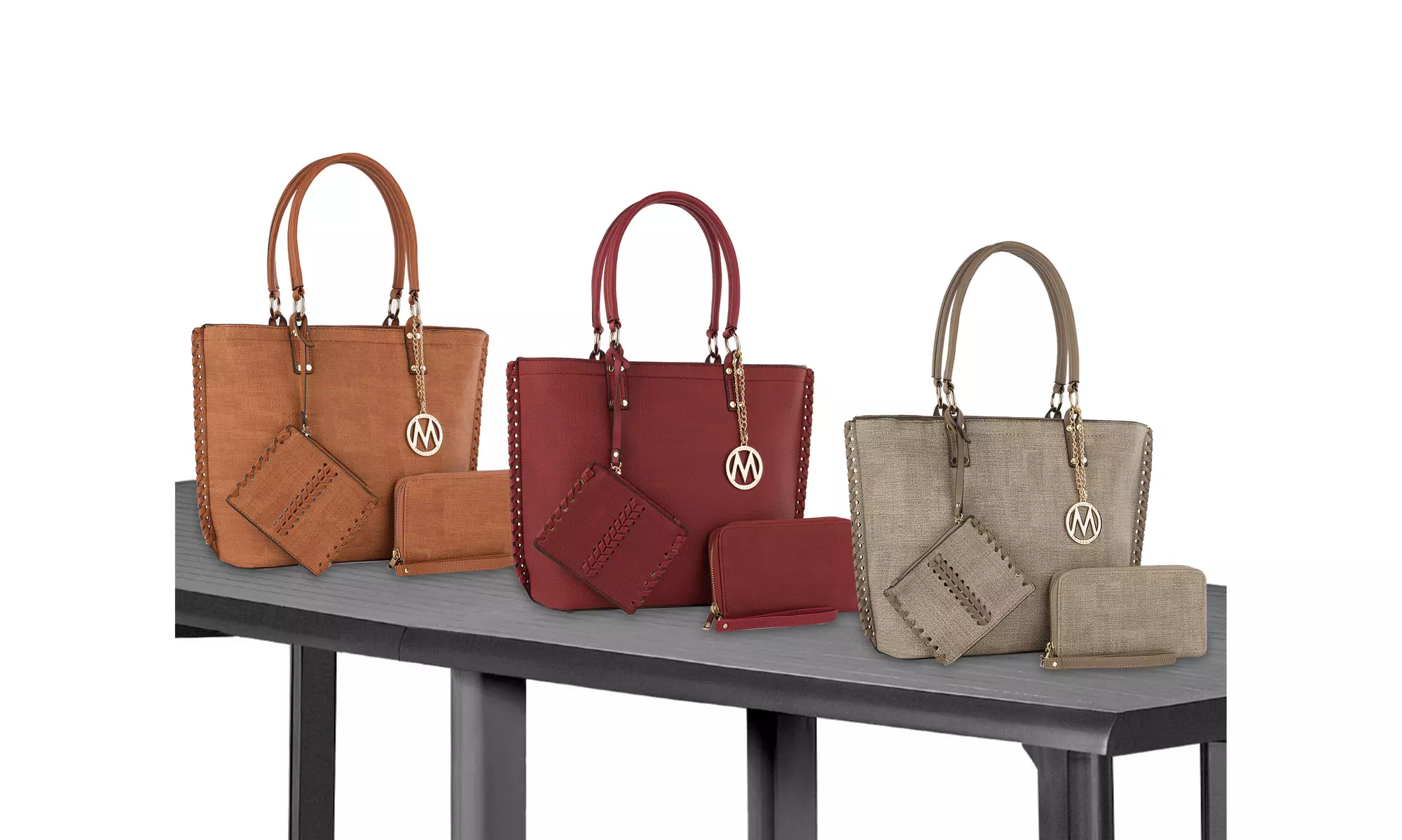 MKF Collection Eden 3PC Tote with Wallet & Wristlet Pouch by Mia K. - Primary Image