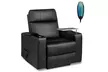 Costway Massage Recliner Chair Home Theater Seating w/Swivel Tray - Second Medium