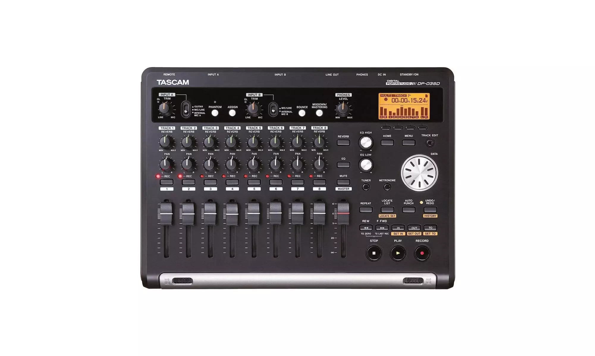 Tascam DP-03SD 8-Track Digital Portastudio Multi-Track Audio Recorder - Primary Image