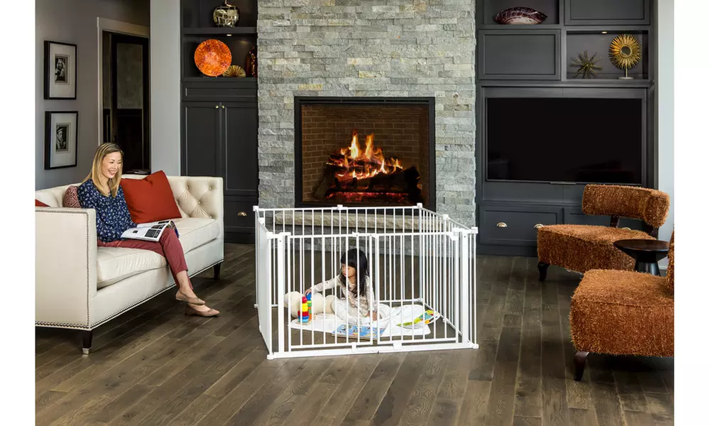 Double-Door Super-Wide Baby Gate and Play Yard  - Second Medium