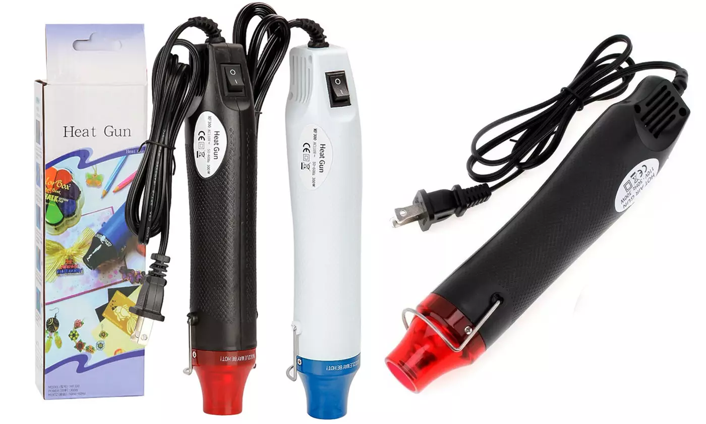Mini Heat Gun DIY Electric Nozzles Tool Hot Air Gun Embossing Drying Paint - Primary Image