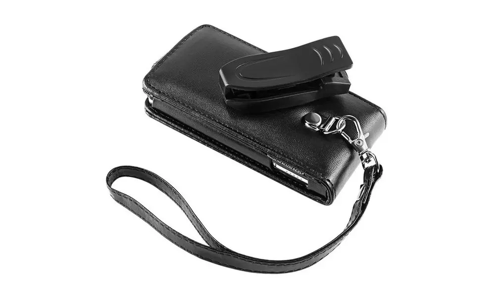 Insten Leather Case w/ Belt Clip For Microsoft Zune HD, Black - Second Medium
