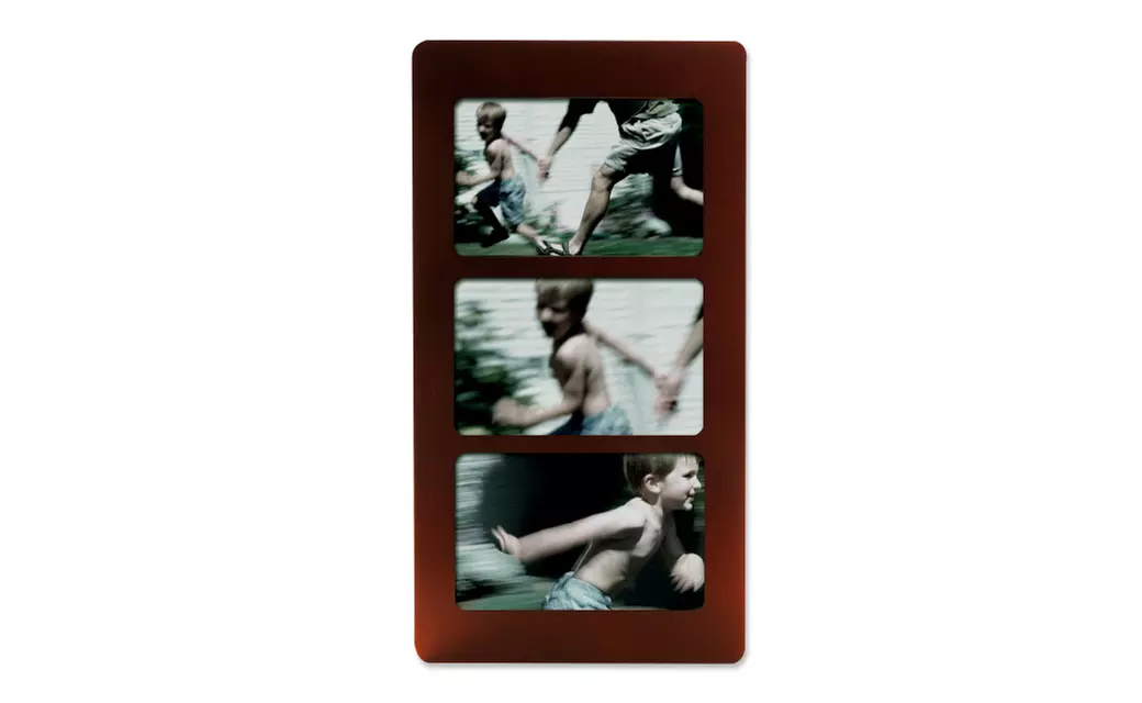 Walnut Wood 6x4 Multi Triple Horizontal Picture Frame - Primary Image