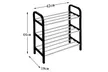 3 Tier Shoe Rack Small Standing Storage Organizer Suitable for 6 Pair Shoes - Second Medium