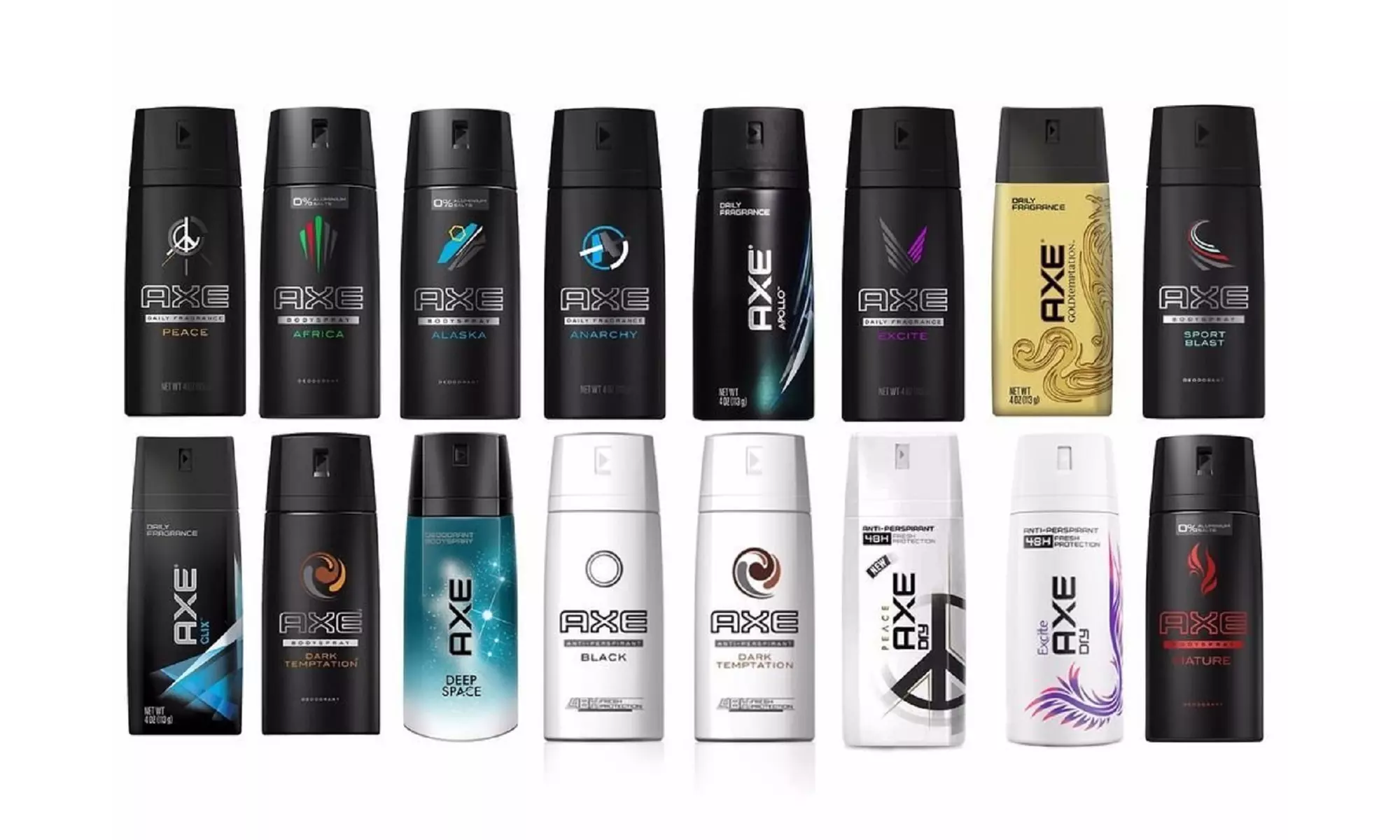 AXE Body Spray Deodorant - 15 Pack - Assorted Fragrances - Primary Image