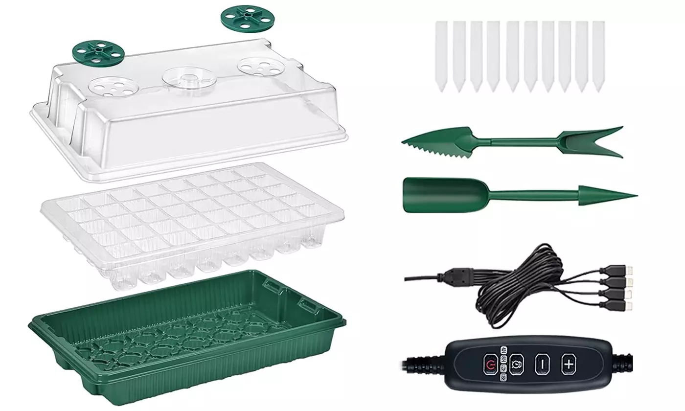 iMounTEK 40-Cell Seed Starter Tray with Grow Lights 
