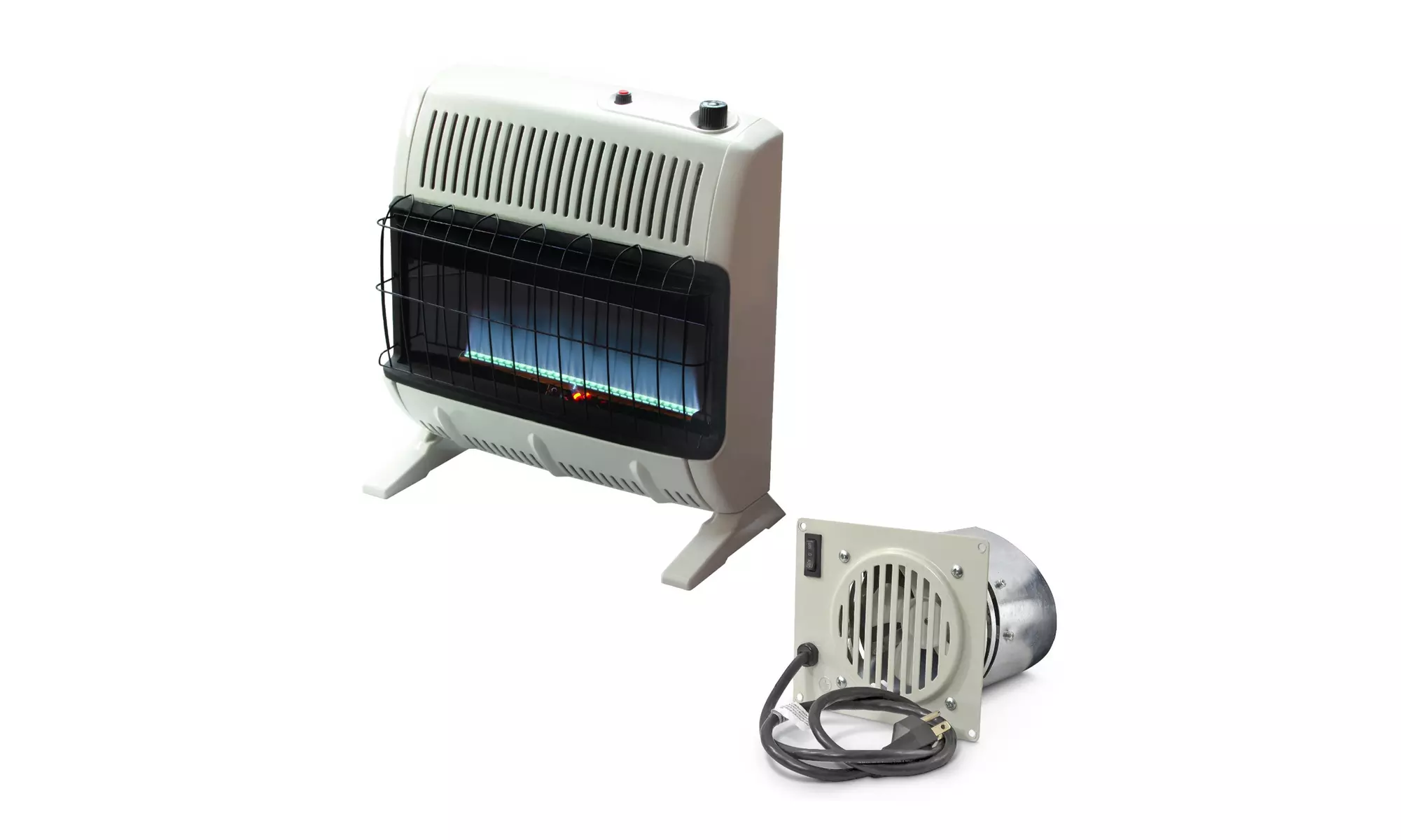 Mr. Heater 30K BTU Natural Gas Blue Flame Vent Free Heater with Vent Free Blower - Primary Image
