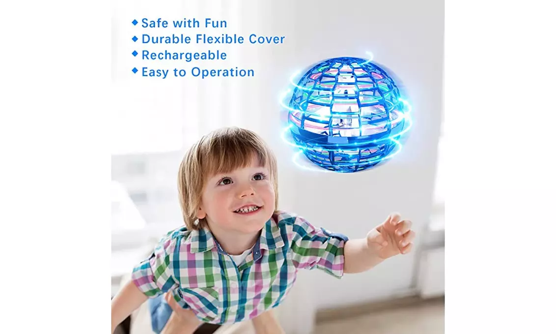 Flying Ball Toy Globe 360 Rotating Hand Controlled Ball Toys Mini Drone - Second Medium