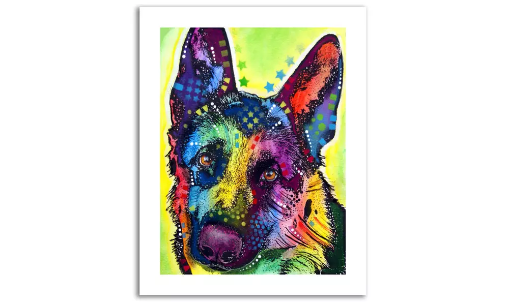 Dean Russo 'German Shepherd' Paper Art - Primary Image