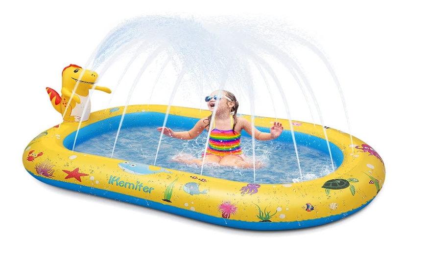 Up To 53% Off on Large Dinosaur Water Splash P... | Groupon Goods