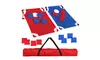 Cornhole Bean Bag Toss Game w/ PVC Frame Targets & Bags