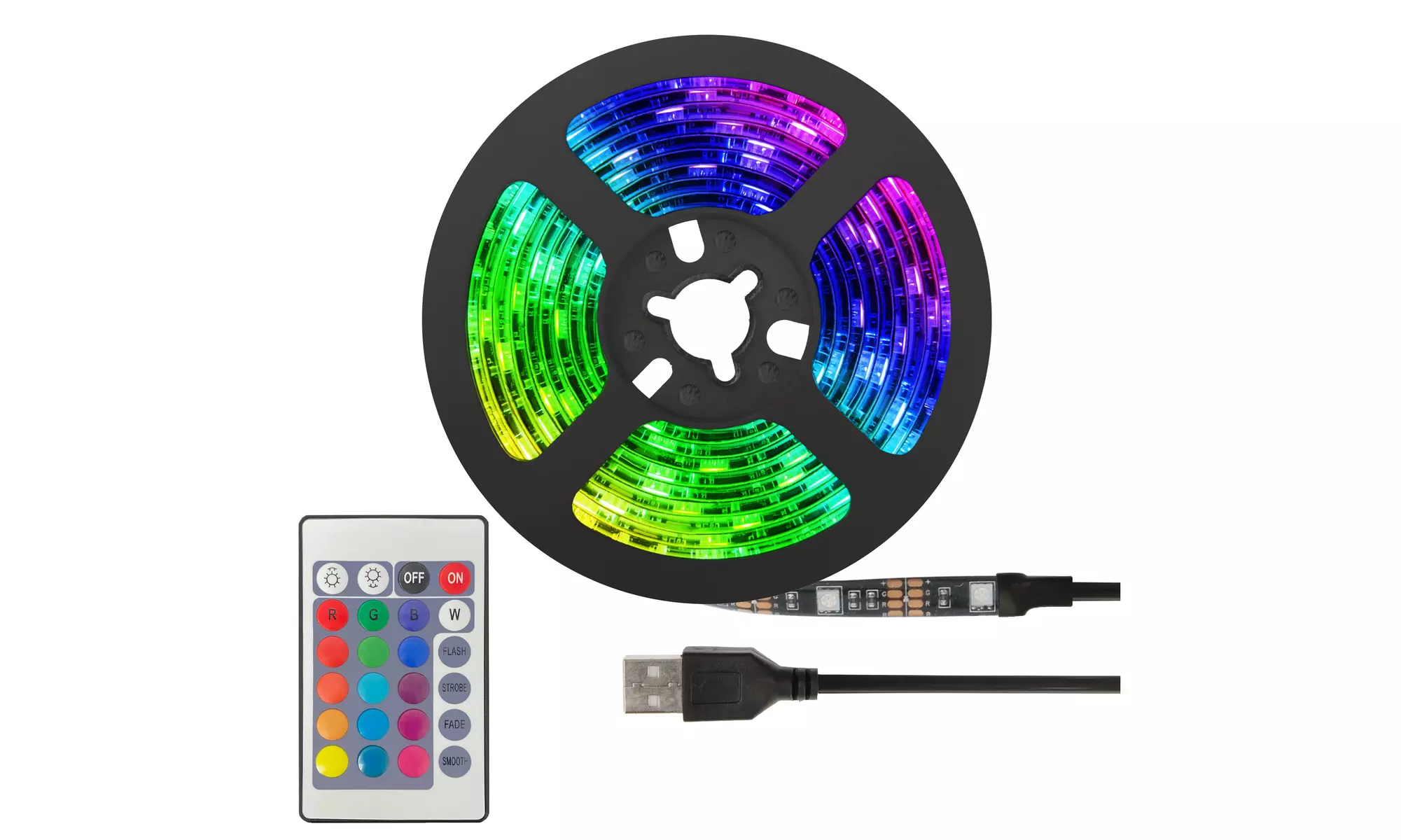 Xtreme Water Resistant 80" Multi-Color LED Light Strip w/ Remote (1, 2, or 4 pk) - Second Medium