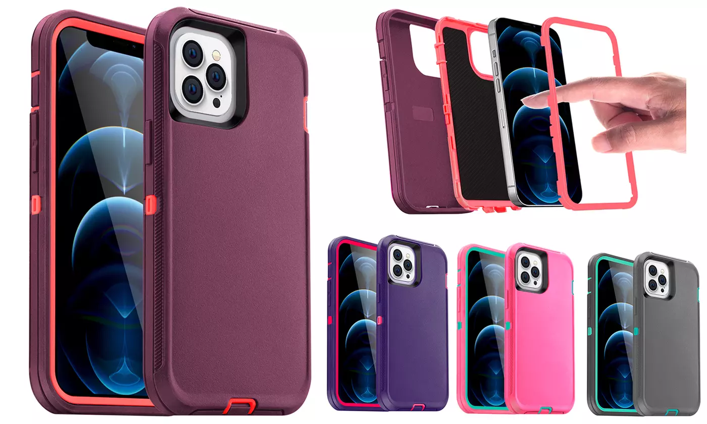 AICase Heavy Duty Shockproof Hybrid Case For Apple iPhone 12 Pro/12 - Primary Image
