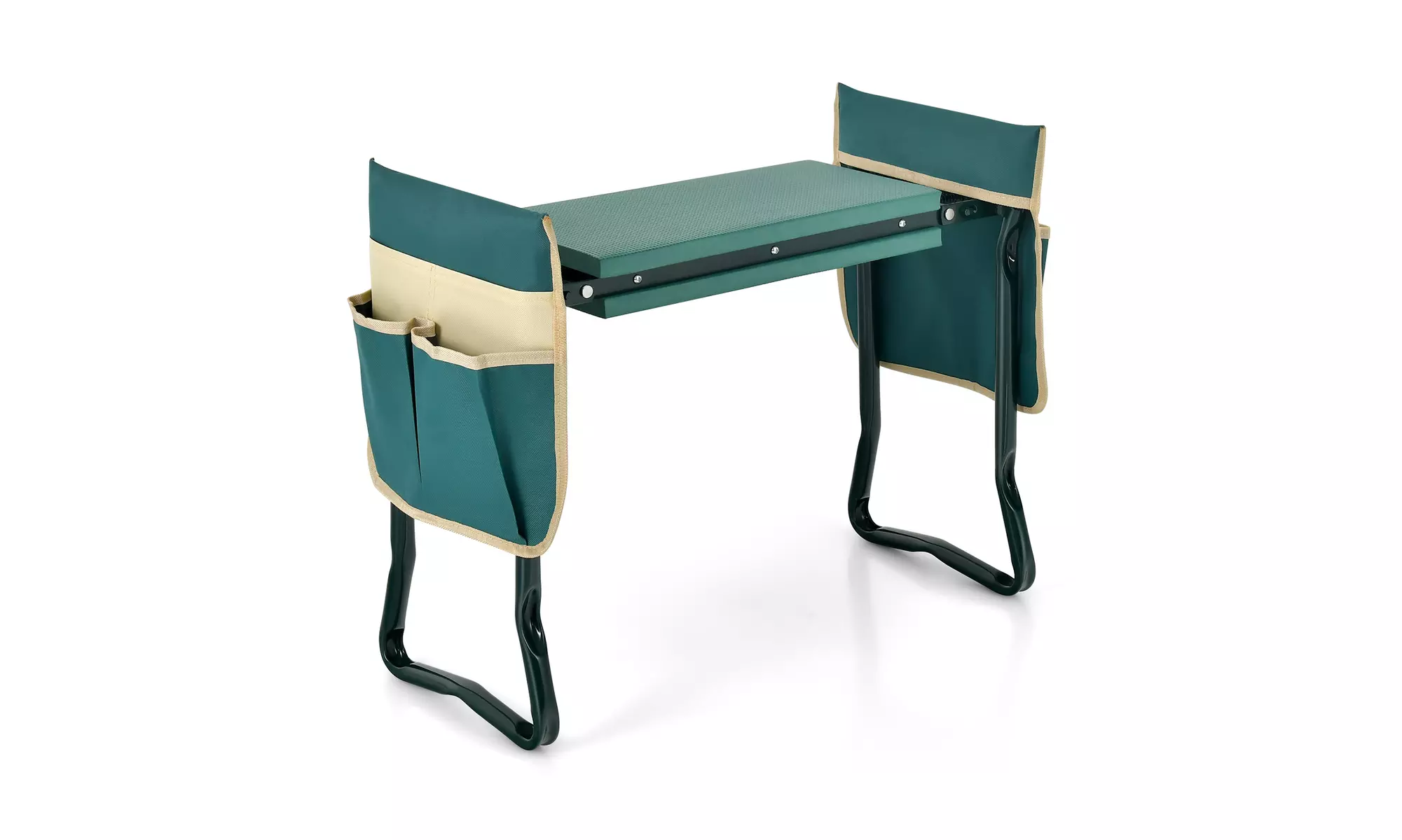 Costway Folding Garden Kneeler and Seat Bench w/2 Bonus Tool