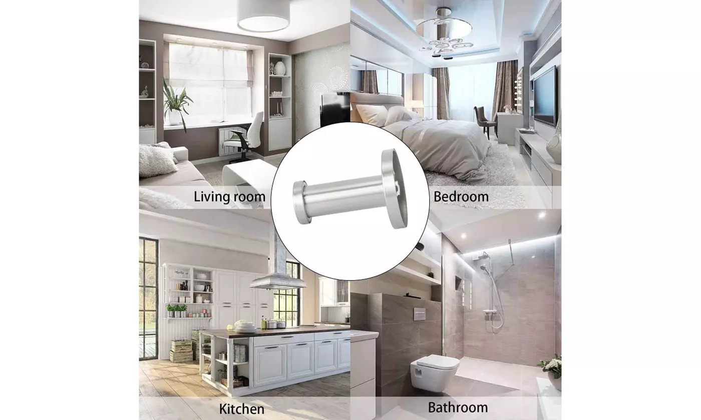 4 Pieces Stainless Steel Wall-Mount Robe Hook Coat Hook Towel Wall Hook