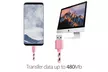 4x Braided Samsung Galaxy S8 S8 Plus Note 8 LG G6 Fast Charger USB Type-C Cable - Second Medium