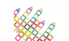 MAGNETIC BLOCKS 66 Pcs Bucket Building Stacking Blocks Construction Set Toys