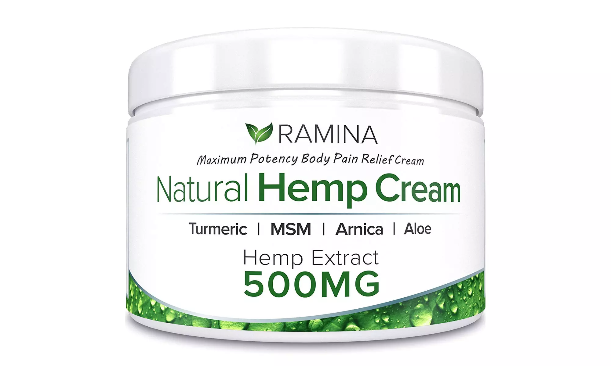 Ramina Natural Hemp Extract Pain Relief Cream - 500 Mg, Non-GMO - Primary Image