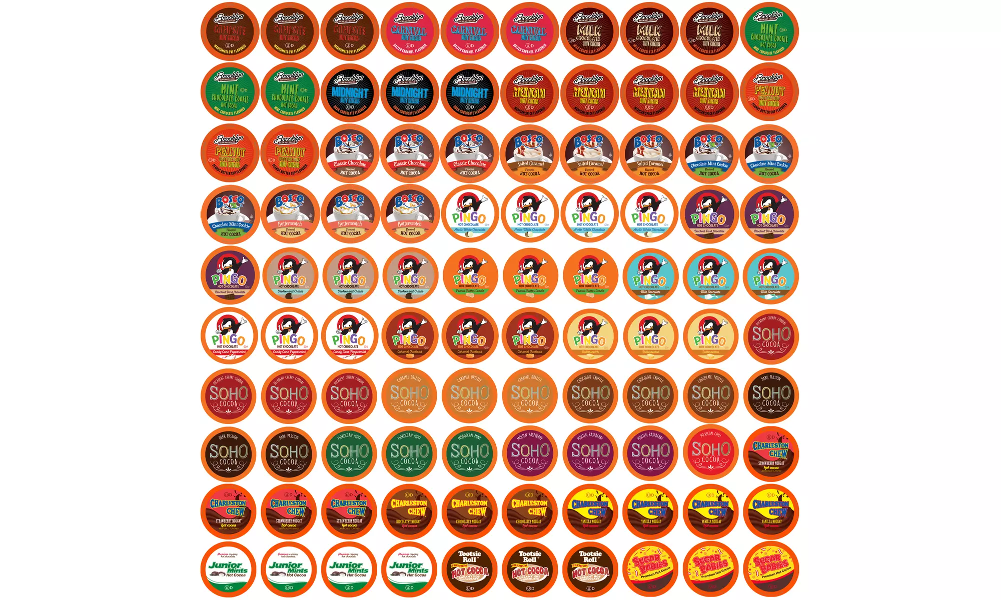 Two Rivers Coffee Variety Sampler Pack K-Cup Brewers, 40 or 100 Count