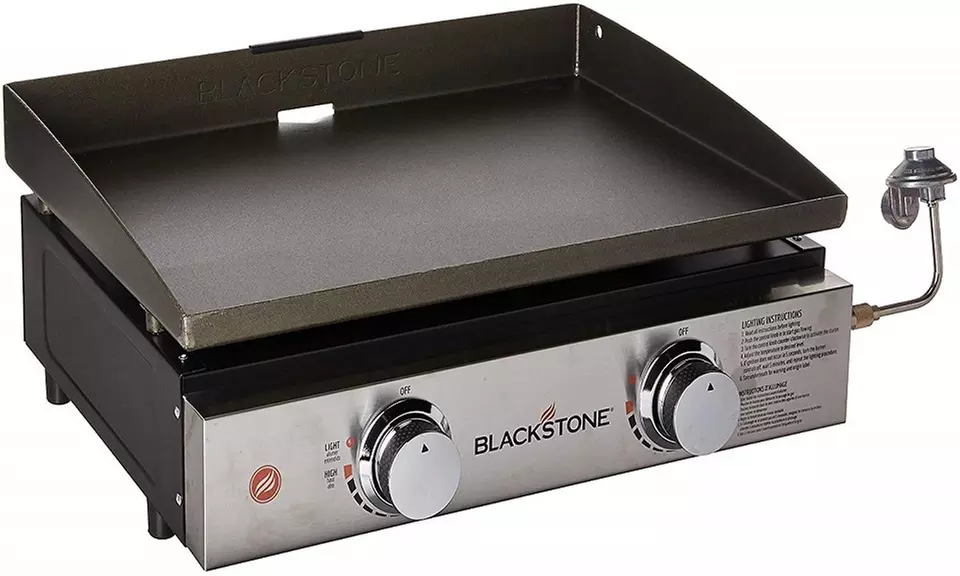 Blackstone Tabletop Grill 22 Inch Portable Gas Griddle Propane Fueled 2 Burners - Primary Image