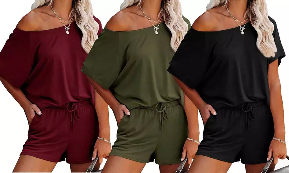 Leo Rosi Women's Off Shoulder Lounge Set (S-2X) - Primary Image