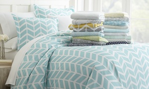 Merit Linens Premium 3 Piece Pattern Duvet Cover Set 