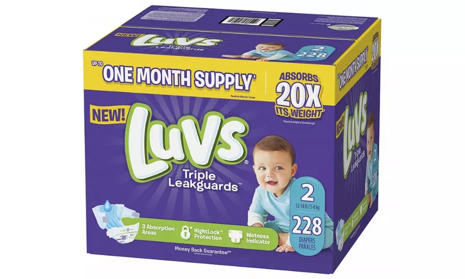 Luvs Ultra Leakguards Disposable Baby Diapers, Size 2, 228 Count - Primary Image